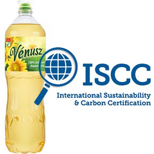 Vénusz étolaj és az ISC International sustainability & Carbon Certification logó